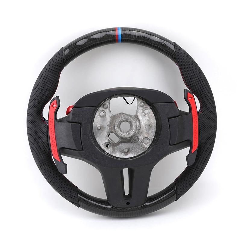 Custom M Sport Carbon Car Steering Wheel for Bmw M2 M3 M4 M5 M6 X5m X6m F80 F30 F31 F32 F10 F20 F22 F15 F16 F10 3 4 5 6 7 Series - YunLexus