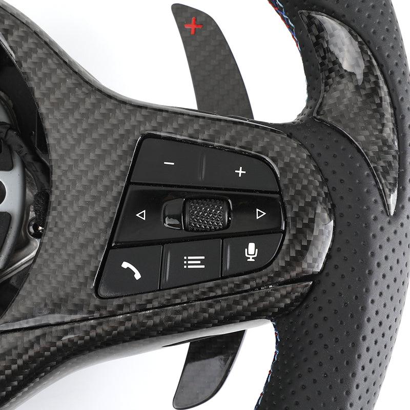 Ergonomic Design M Sport Carbon Fiber Car Steering Wheel for BMW F10 F30 F01 X5 F15 E70 F32 E90 E92 E60 E46 F20 G30 G20 M5 M3 M6 - YunLexus