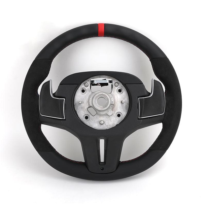 M Sport Volant Wide Paddle Alcantara Leather Steering Wheel for BMW G20 G30 X3 G01 X4 G02 G80 G22 G31 G32 G11 G12 G05 G06 - YunLexus