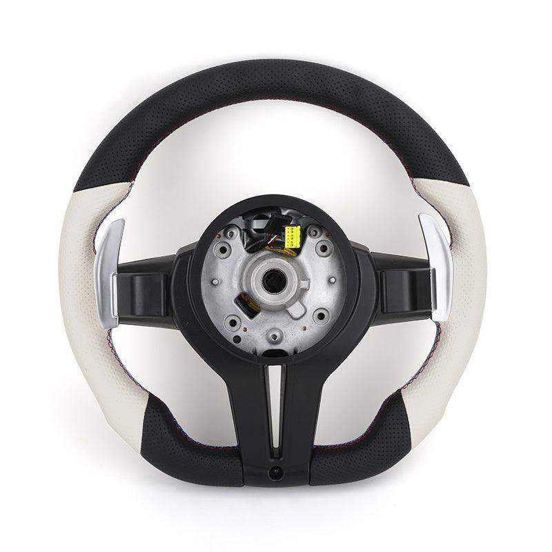 Upgrade M Sport Heated Perforated Leather Steering WHeel for BMW F10 M5 F90 F30 F20 X5 E70 X6 X6M E71 E46 M3 E39 E60 E92 Z4 M4 - YunLexus