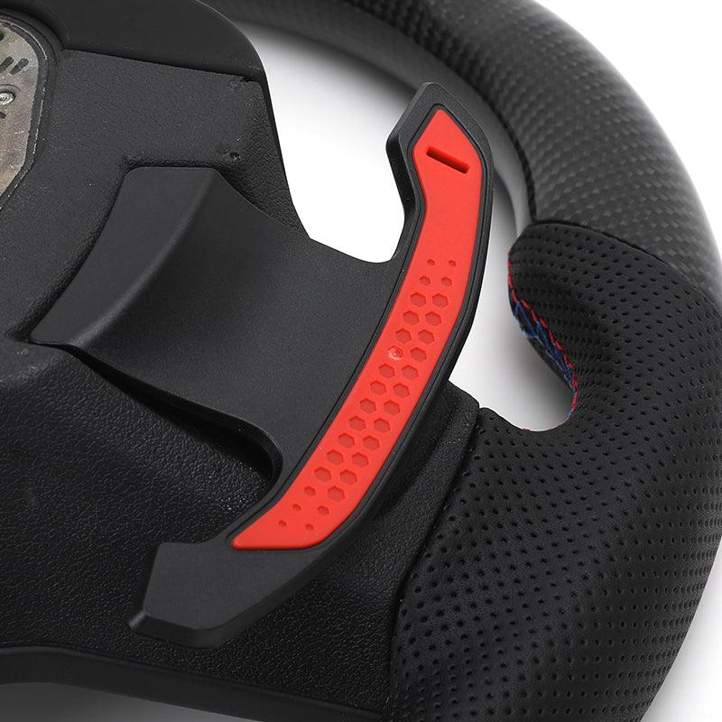 With M1 M2 Button Carbon Half Perforated Leather M Performance Steering Wheel for BMW F10 F30 F20 F32 F80 M4 M3 X1 E84 X5 F15 - YunLexus
