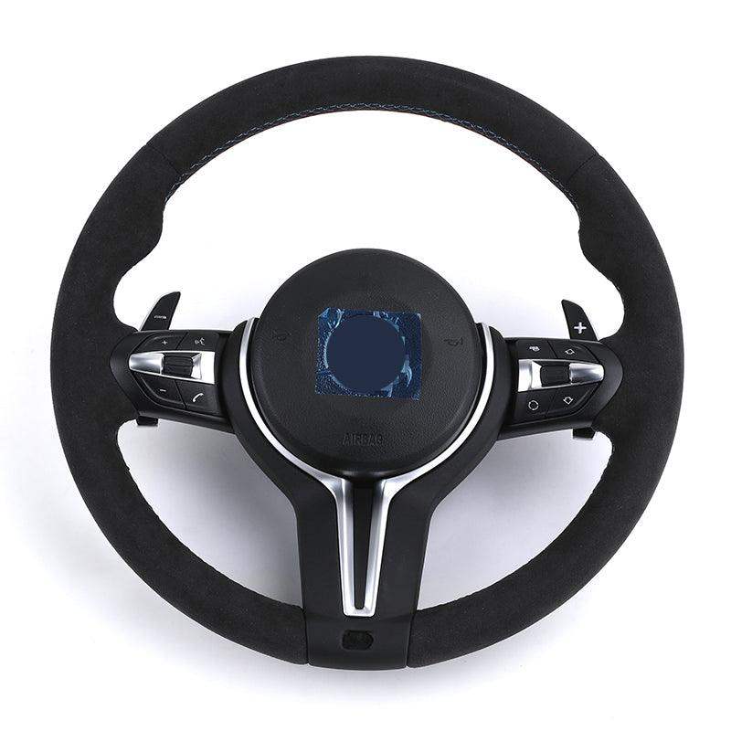 Alcantara M Sport Lenkrad Direksiyon Steering Wheel for BMW F10 F30 X5 E70 F15 F20 F32 F15 X1 E84 X6 E71 E60 F02 F25 E90 M3 M4 - YunLexus