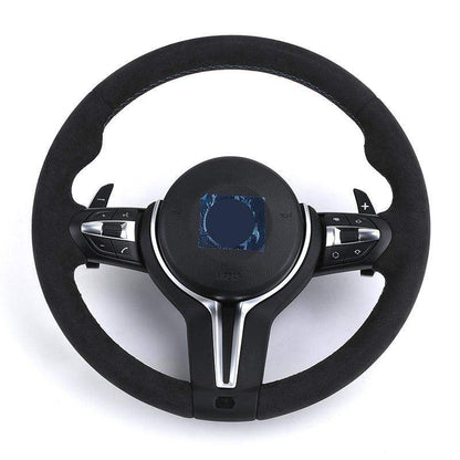 Alcantara M Sport Lenkrad Direksiyon Steering Wheel for BMW F10 F30 X5 E70 F15 F20 F32 F15 X1 E84 X6 E71 E60 F02 F25 E90 M3 M4 - YunLexus