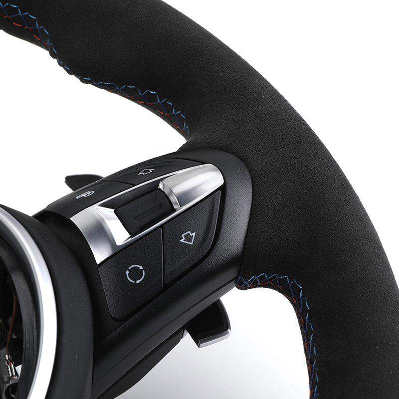 Alcantara M Sport Lenkrad Direksiyon Steering Wheel for BMW F10 F30 X5 E70 F15 F20 F32 F15 X1 E84 X6 E71 E60 F02 F25 E90 M3 M4 - YunLexus