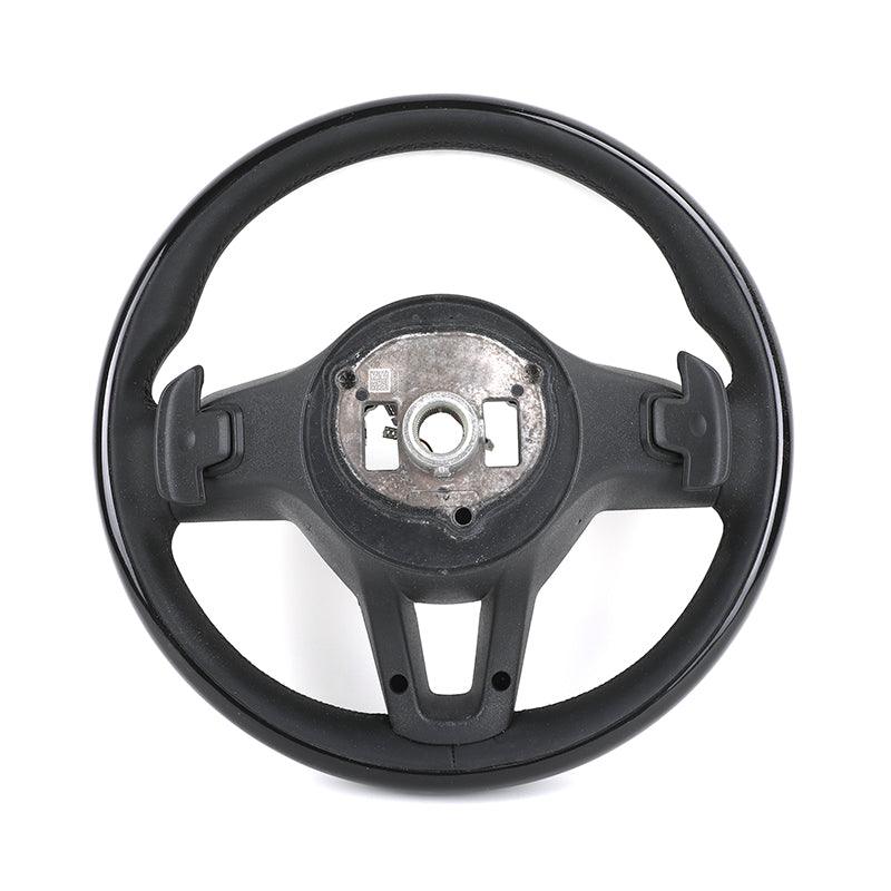 Black Wooden Leather Steering Wheel for Mercedes Benz GLE GLC W253 W166 W167 C167 V167 E63 C43 S63 E55 ML63 AMG GLE350 - YunLexus Custom Custom Steering Wheels for Mercedes