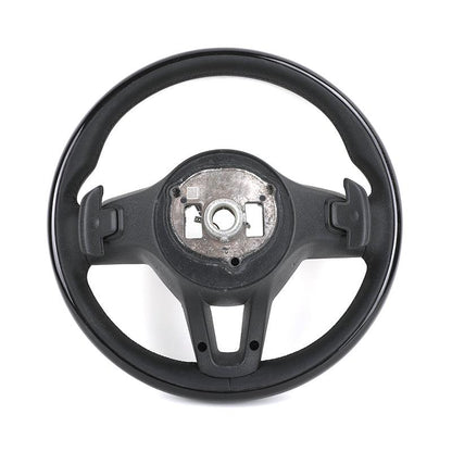 Black Wooden Leather Steering Wheel for Mercedes Benz GLE GLC W253 W166 W167 C167 V167 E63 C43 S63 E55 ML63 AMG GLE350 - YunLexus Custom Custom Steering Wheels for Mercedes