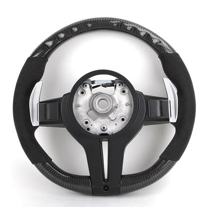 Custom Alcantara Leather Carbon Fiber M Sport Steering Wheel for BMW F30 F10 F32 E60 E46 E90 X5 E70 M3 M4 M5 M6 F90 F80 F82 F87 - YunLexus