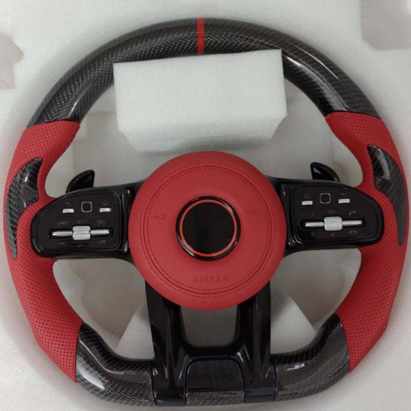 Custom Carbon Steering Wheel for Mercedes Benz G550 2021 - YunLexus Custom Custom Steering Wheels for Mercedes