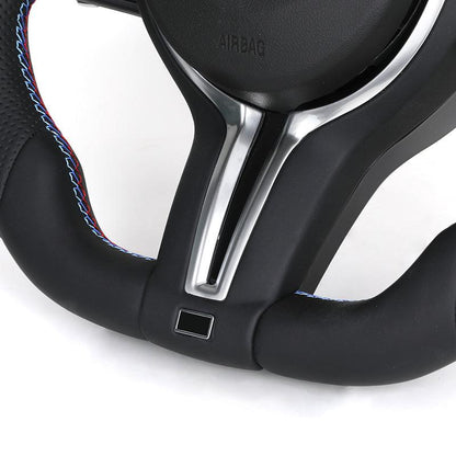 Custom Full Leather M Sport Steering Wheel for BMW F10 F20 F30 F36 M2 F87 M3 F80 M4 F82 M5 F90 X3M F97 X5 E70 E88 E90 E92 E93 - YunLexus