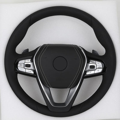 Custom Full Leather Steering Wheel for BMW F10 F20 F30 F31 F36 G20 G21 M3 G80 G81 M4 G82 G83 G30 X3 G01 X3M F97 X4 G02 X4M F98 - YunLexus