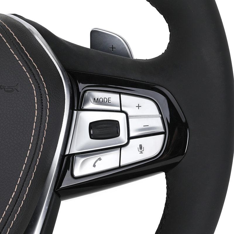 Custom Full Leather Steering Wheel for BMW F10 F20 F30 F31 F36 G20 G21 M3 G80 G81 M4 G82 G83 G30 X3 G01 X3M F97 X4 G02 X4M F98 - YunLexus