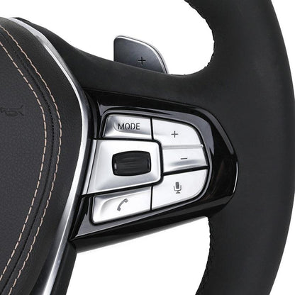 Custom Full Leather Steering Wheel for BMW F10 F20 F30 F31 F36 G20 G21 M3 G80 G81 M4 G82 G83 G30 X3 G01 X3M F97 X4 G02 X4M F98 - YunLexus