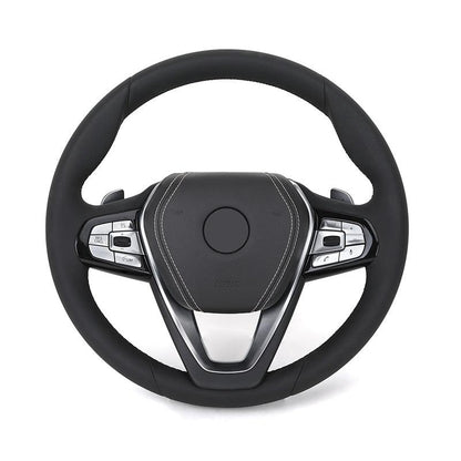 Custom Full Leather Steering Wheel for BMW F10 F20 F30 F31 F36 G20 G21 M3 G80 G81 M4 G82 G83 G30 X3 G01 X3M F97 X4 G02 X4M F98 - YunLexus