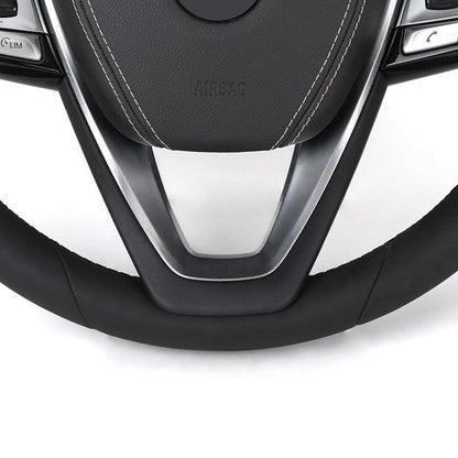 Custom Full Leather Steering Wheel for BMW F10 F20 F30 F31 F36 G20 G21 M3 G80 G81 M4 G82 G83 G30 X3 G01 X3M F97 X4 G02 X4M F98 - YunLexus