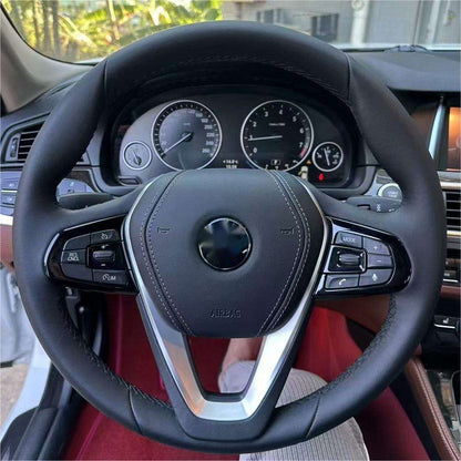 Custom Full Leather Steering Wheel for BMW F10 F20 F30 F31 F36 G20 G21 M3 G80 G81 M4 G82 G83 G30 X3 G01 X3M F97 X4 G02 X4M F98 - YunLexus