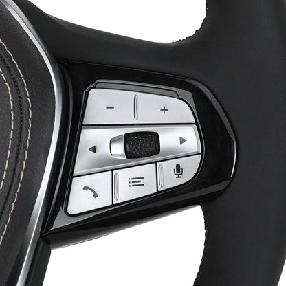 Custom Full Leather Steering Wheel for BMW F10 F30 F02 F07 F18 F36 M3 F80 M4 F82 F12 X5M F95 X6 G06 F15 F16 F96 X7 G07 Z4 G29 - YunLexus