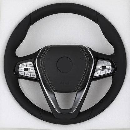 Custom Full Leather Steering Wheel for BMW F10 F30 F02 F07 F18 F36 M3 F80 M4 F82 F12 X5M F95 X6 G06 F15 F16 F96 X7 G07 Z4 G29 - YunLexus