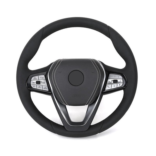 Custom Full Leather Steering Wheel for BMW F10 F30 F02 F07 F18 F36 M3 F80 M4 F82 F12 X5M F95 X6 G06 F15 F16 F96 X7 G07 Z4 G29 - YunLexus