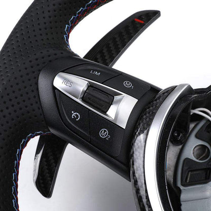 Custom Heated M Led Display Carbon Fiber Steering Wheel for BMW M2 M3 M4 M5 F10 F50 F30 F32 F80 F82 F90 E90 E92 E60 E63 G20 G30 - YunLexus