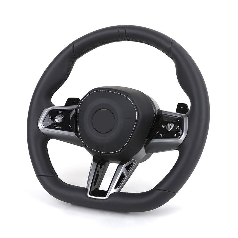Custom ID8 Lenkrad Volant Leather M Sport Steering Wheel for BMW F10 F30 F20 F01 F07 F32 F82 M4 M3 X3 G01 G12 G20 G30 G80 G05 - YunLexus