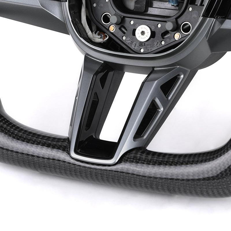 Custom Leather Carbon Fiber Steering Wheel for BMW M3 F80 F82 X5M F85 M2 F87 M5 F90 X3M F97 G20 M5 G30 G42 G80 G82 M235i M340i - YunLexus