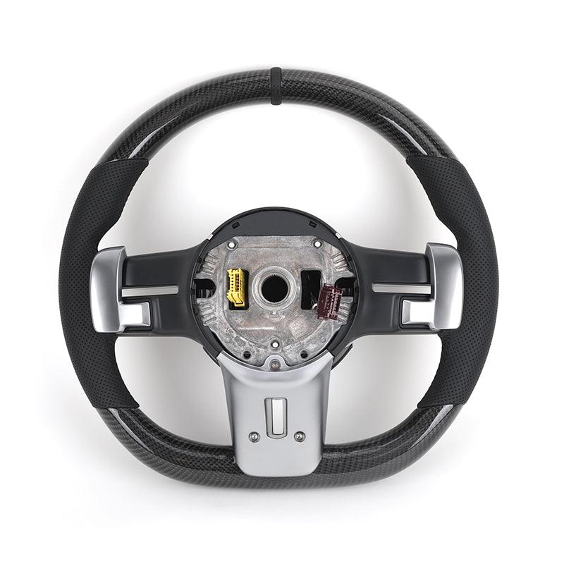 Custom Lenkrad Half Perforated Leather Carbon Steering Wheel for Mercedes Benz W463 W219 C217 W217 CLS W218 W166 W205 W211 GLC - YunLexus Custom Custom Steering Wheels for Mercedes