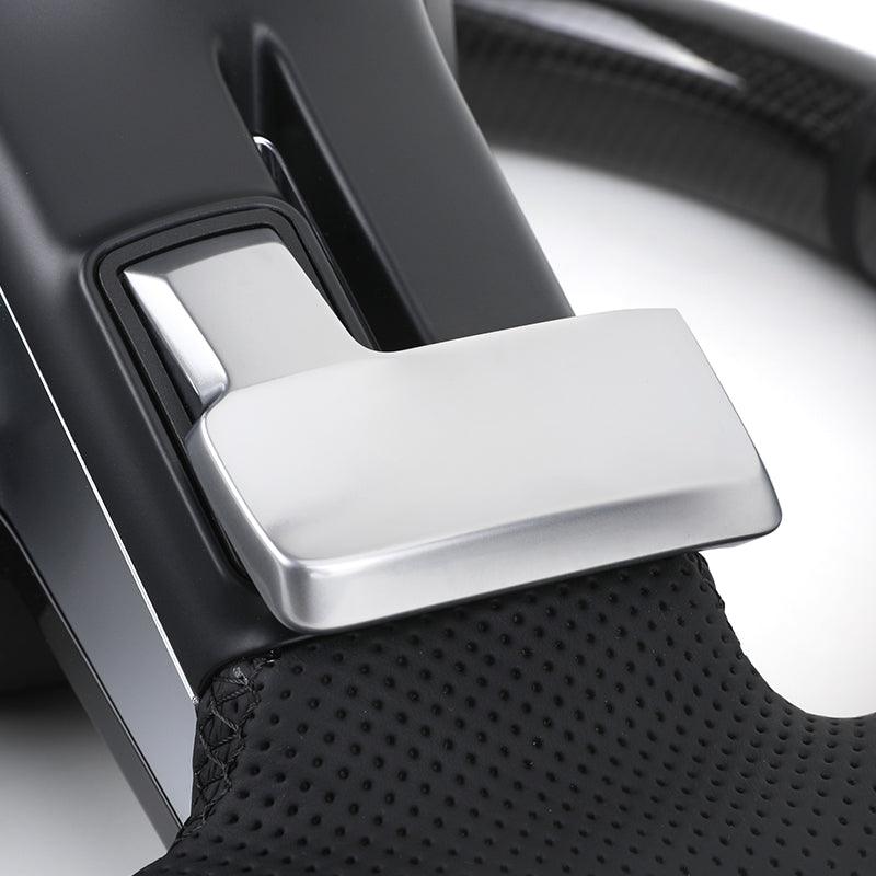 Custom Lenkrad Half Perforated Leather Carbon Steering Wheel for Mercedes Benz W463 W219 C217 W217 CLS W218 W166 W205 W211 GLC - YunLexus Custom Custom Steering Wheels for Mercedes