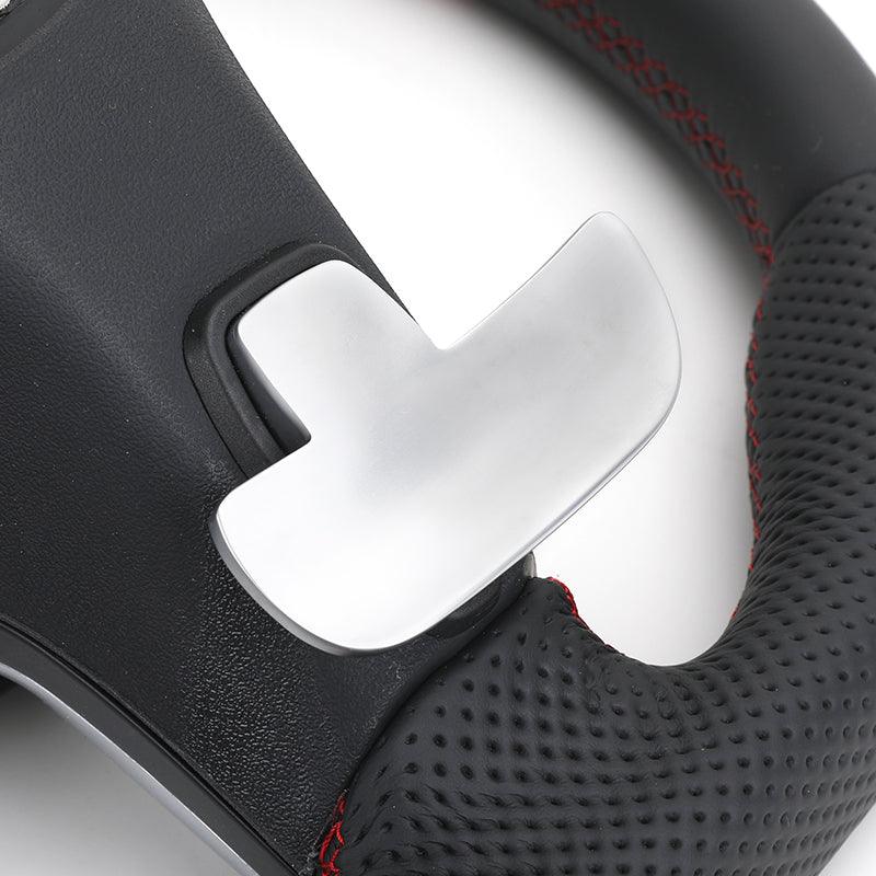 Custom Lenkrad Half Perforated Leather Steering Wheel for Mercedes Benz AMG W205 W212 W213 X217 W217 W166 W222 S400 GLE GLC GLB - YunLexus Custom Custom Steering Wheels for Mercedes