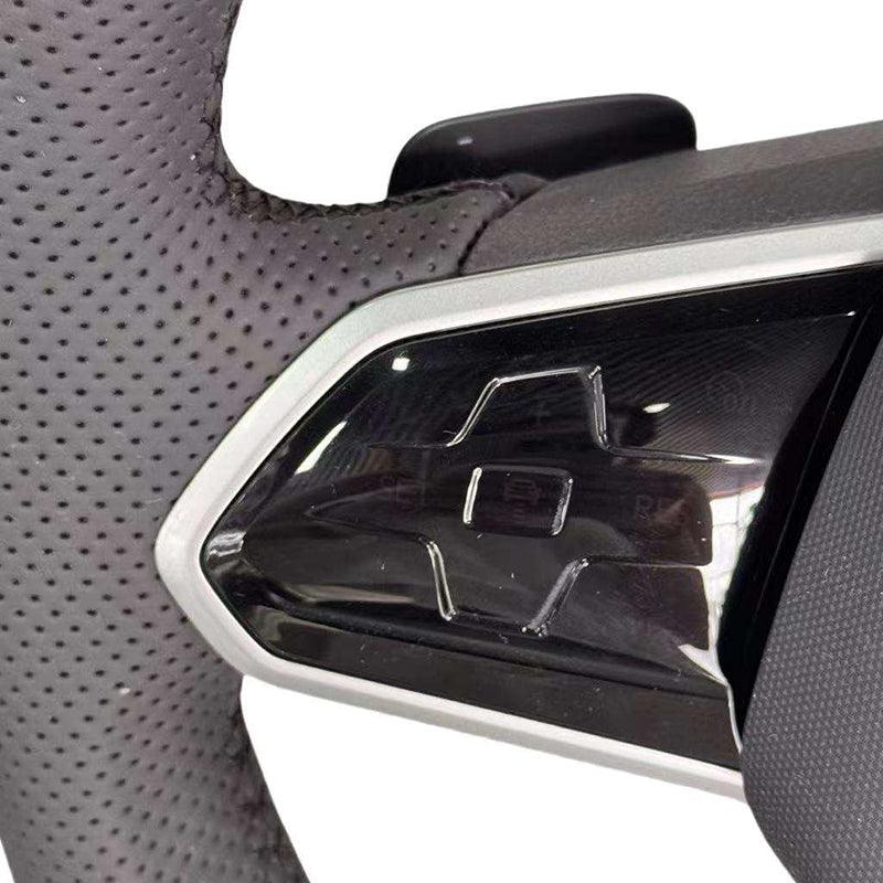 Custom Lenkrad Modified Full Leather Steering Wheel for VW Volkswagen Golf 8 R MK8 Gti Arteon Tiguan Touarge - YunLexus Custom Custom Steering Wheels for Volkswagen