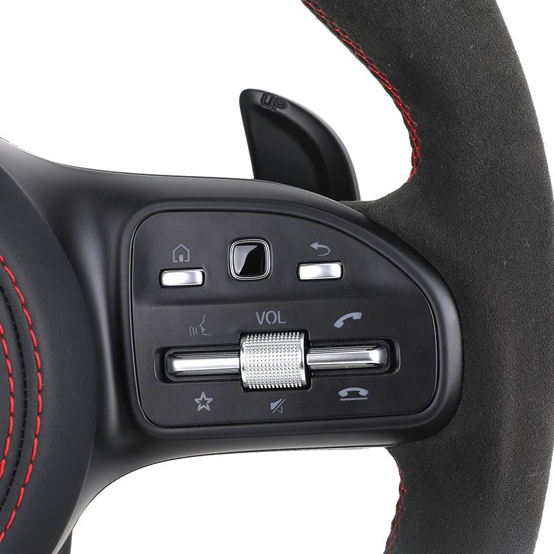 Custom Lenkrad Volant Half Alcantara Dry Carbon Steering Wheel for Mercedes W176 W213 W211 W213 W221 W218 W205 AMG GT ML W166 - YunLexus Custom Custom Steering Wheels for Mercedes