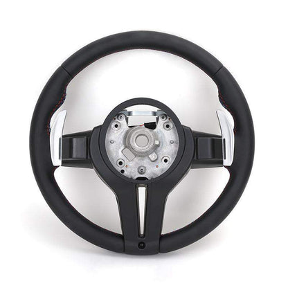 Custom M Sport Forged Carbon Trim Leather Steering Wheel for BMW F10 F20 F21 F22 F30 F32 F36 F80 X5 F15 E70 X6 F16 E71 X1 E84 - YunLexus