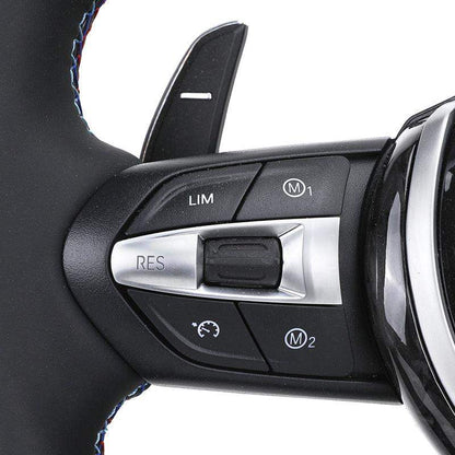 Custom M Sport Forged Carbon Trim Leather Steering Wheel for BMW F10 F20 F21 F22 F30 F32 F36 F80 X5 F15 E70 X6 F16 E71 X1 E84 - YunLexus