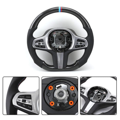 Custom M Sport Performance Carbon Fiber Volant De Voiture Volant for BMW 5 7 Series G30 G31 G32 G38 G11 G12 X7 G07 M5 M7 - YunLexus