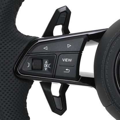 Custom RS Sport Volant Lenkrad Half Perforated Leather Steering Wheel for Audi A6 C7 C6 A7 A3 A4 RS3 RS5 RS6 RS7 TTRS TT R8 S4