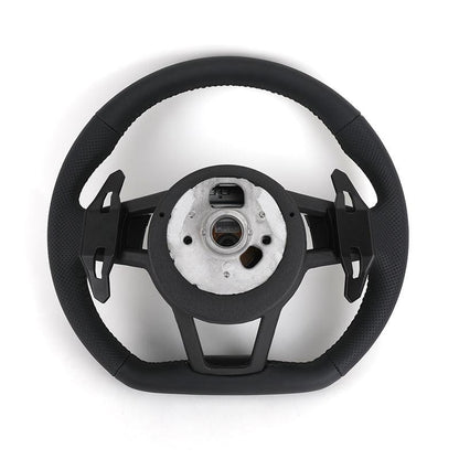 Custom RS Sport Volant Lenkrad Half Perforated Leather Steering Wheel for Audi A6 C7 C6 A7 A3 A4 RS3 RS5 RS6 RS7 TTRS TT R8 S4