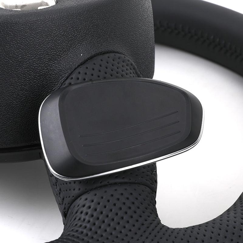 Custom RS Volant Lenkrad Flat Bottom Half Perforated Leather Steering Wheel for Audi A3 A4 B7 A6 C7 R8 RS3 A7 RS5 RS6 A8 Q5 Q8