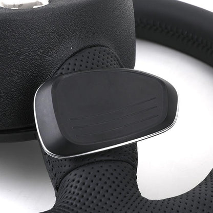 Custom RS Volant Lenkrad Flat Bottom Half Perforated Leather Steering Wheel for Audi A3 A4 B7 A6 C7 R8 RS3 A7 RS5 RS6 A8 Q5 Q8