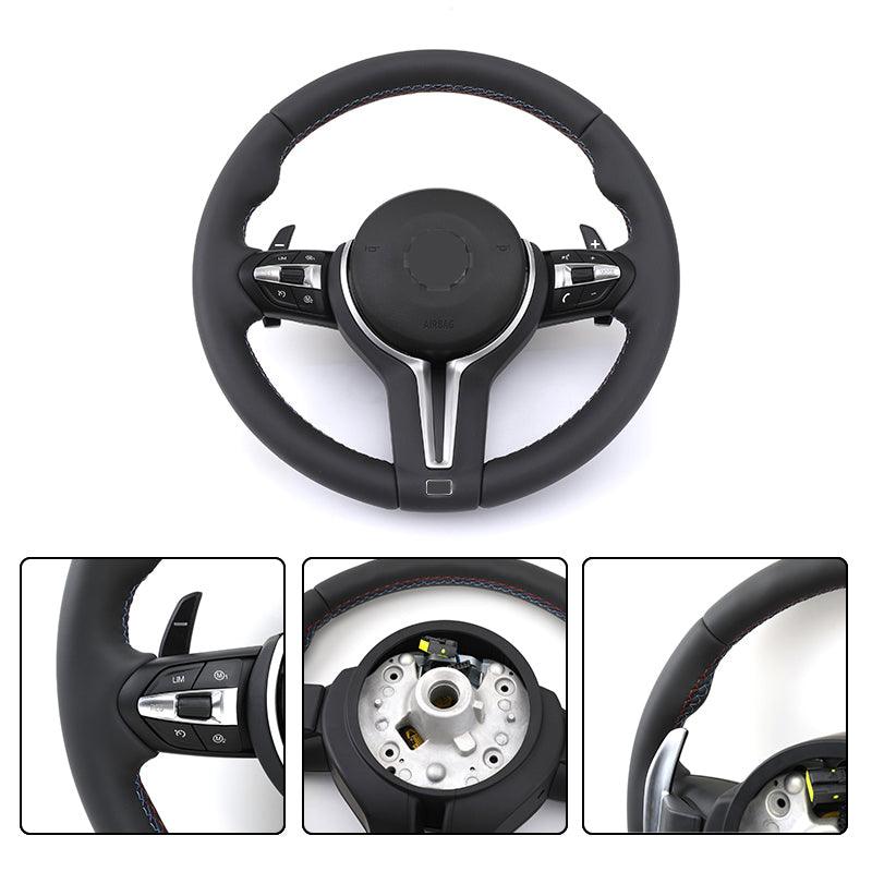 Custom Steering Wheel for BMW 1 3 5 7 Series X5 F15 E70 X6 F16 E71 X1 E84 F20 F22 F30 F32 F36 F40 F80 F90 E30 E92 F34 X2 F21 F33 - YunLexus