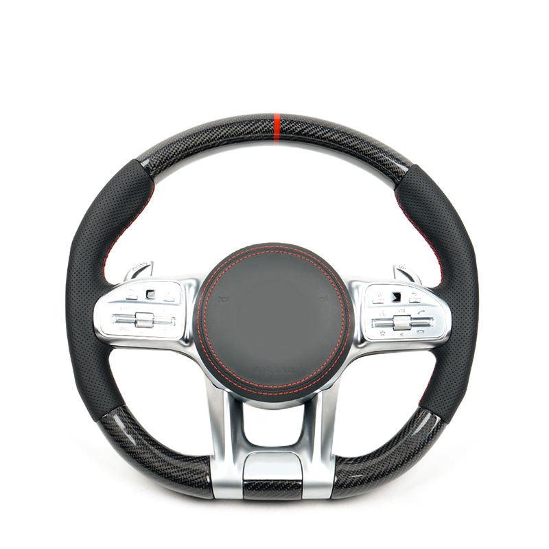 Custom Steering Wheel Volant Direksiyon Lenkrad for Mercedes Benz W212 W203 W204 W205 W222 W213 Cls Gle Glc 43 E63 E53 C63 Amg - YunLexus Custom Custom Steering Wheels for Mercedes
