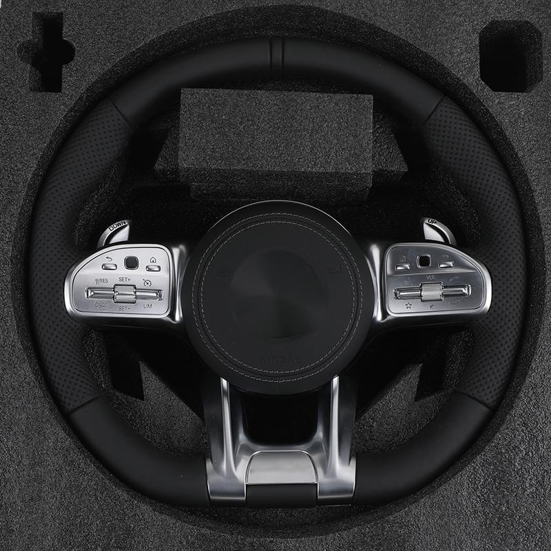 Custom Upgrade Full Leather Steering Wheel for Mercedes Benz Mercedes-Benz AMG GT X166 W213 W205 W204 W222 W212 E63 C63 AGM - YunLexus Custom Custom Steering Wheels for Mercedes