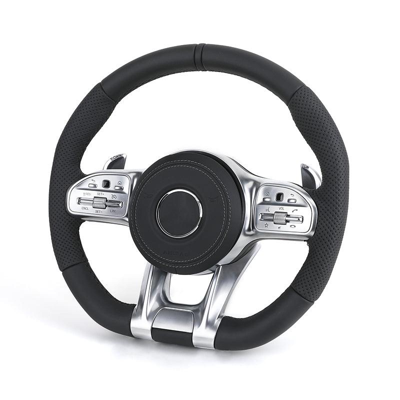 Custom Upgrade Full Leather Steering Wheel for Mercedes Benz Mercedes-Benz AMG GT X166 W213 W205 W204 W222 W212 E63 C63 AGM - YunLexus Custom Custom Steering Wheels for Mercedes