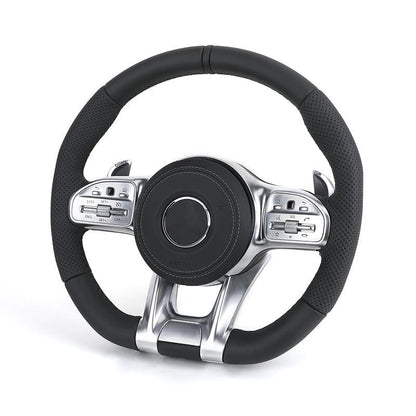 Custom Upgrade Full Leather Steering Wheel for Mercedes Benz Mercedes-Benz AMG GT X166 W213 W205 W204 W222 W212 E63 C63 AGM - YunLexus Custom Custom Steering Wheels for Mercedes