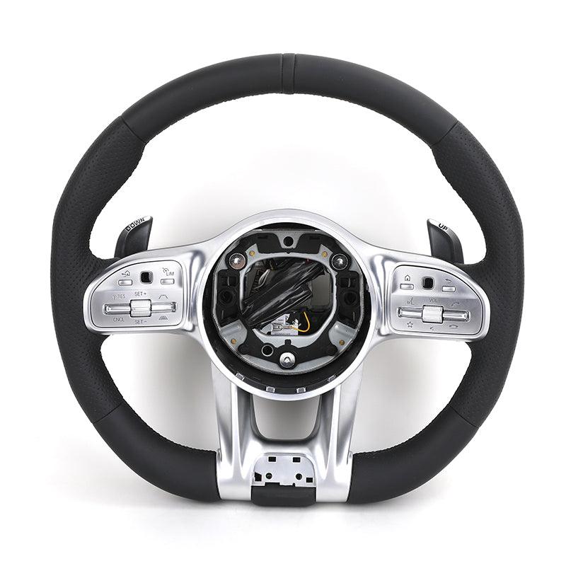 Custom Upgrade Full Leather Steering Wheel for Mercedes Benz Mercedes-Benz AMG GT X166 W213 W205 W204 W222 W212 E63 C63 AGM - YunLexus Custom Custom Steering Wheels for Mercedes
