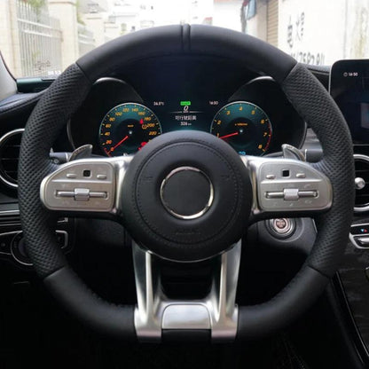 Custom Upgrade Full Leather Steering Wheel for Mercedes Benz Mercedes-Benz AMG GT X166 W213 W205 W204 W222 W212 E63 C63 AGM - YunLexus Custom Custom Steering Wheels for Mercedes