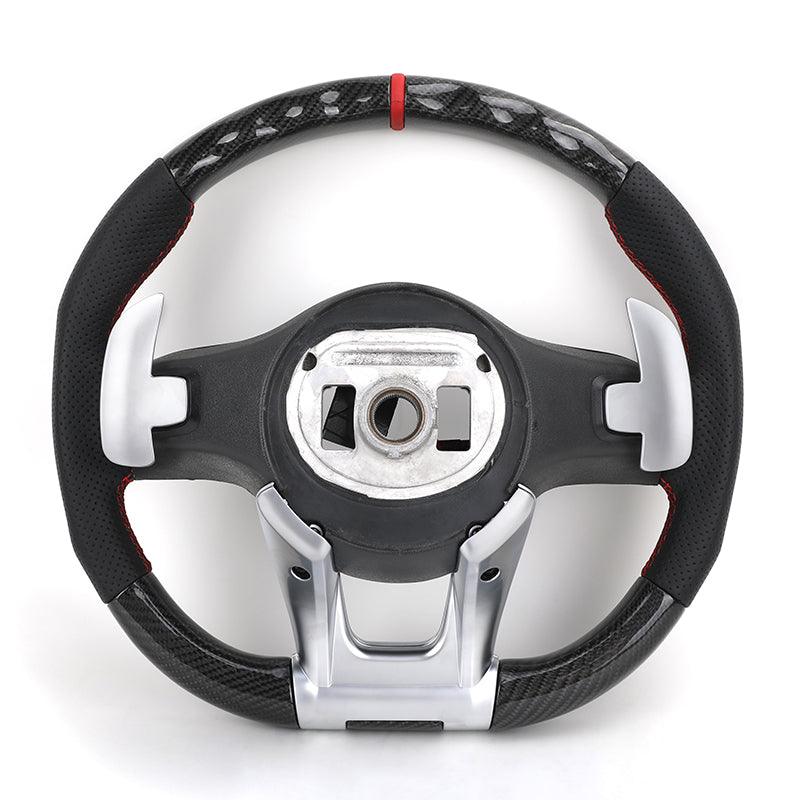 Custom Upgrade Leather Carbon Fiber Steering Wheel for Mercedes Benz S E Class W213 W205 W204 W222 W212 W221 GLC GLS GLB AGM GT - YunLexus Custom Custom Steering Wheels for Mercedes