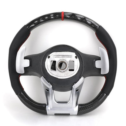 Custom Upgrade Leather Carbon Fiber Steering Wheel for Mercedes Benz S E Class W213 W205 W204 W222 W212 W221 GLC GLS GLB AGM GT - YunLexus Custom Custom Steering Wheels for Mercedes