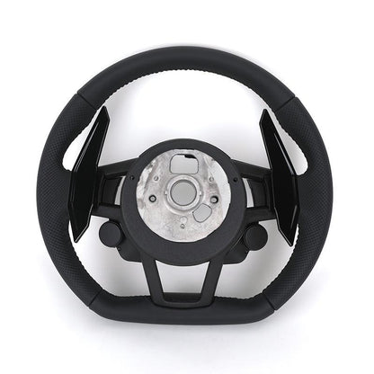 Custom Upgrade Volant Lenkrad Black Trim Leather Steering Wheel for Audi A3 A4 A5 A6 A7 A8 C7 S8 R8 Rs3 RS6 B8 B9 S7 RS S Line