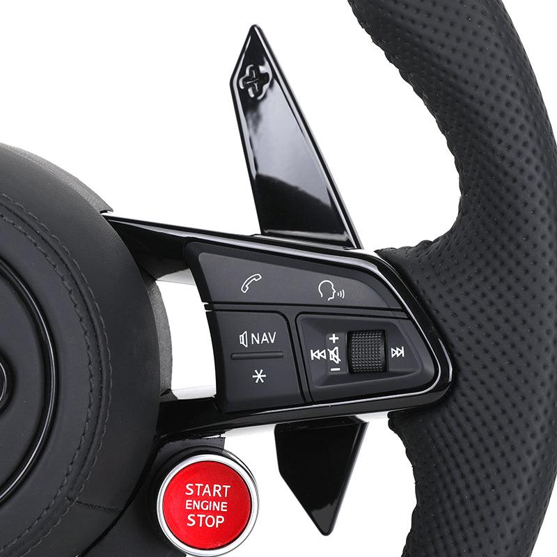 Custom Upgrade Volant Lenkrad Black Trim Leather Steering Wheel for Audi A3 A4 A5 A6 A7 A8 C7 S8 R8 Rs3 RS6 B8 B9 S7 RS S Line