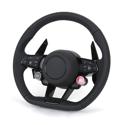 Custom Upgrade Volant Lenkrad Black Trim Leather Steering Wheel for Audi A3 A4 A5 A6 A7 A8 C7 S8 R8 Rs3 RS6 B8 B9 S7 RS S Line