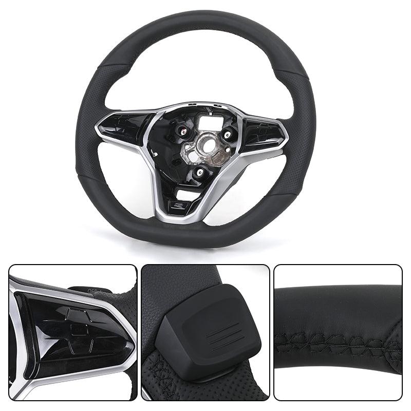 Custom Upgrade Volant Lenkrad Half Perforated Leather Steering Wheel for VW Golf 6 7 GTI MK7 Mk7.5 Polo Tiguan Jetta Passat B6 - YunLexus Custom Custom Steering Wheels for VW